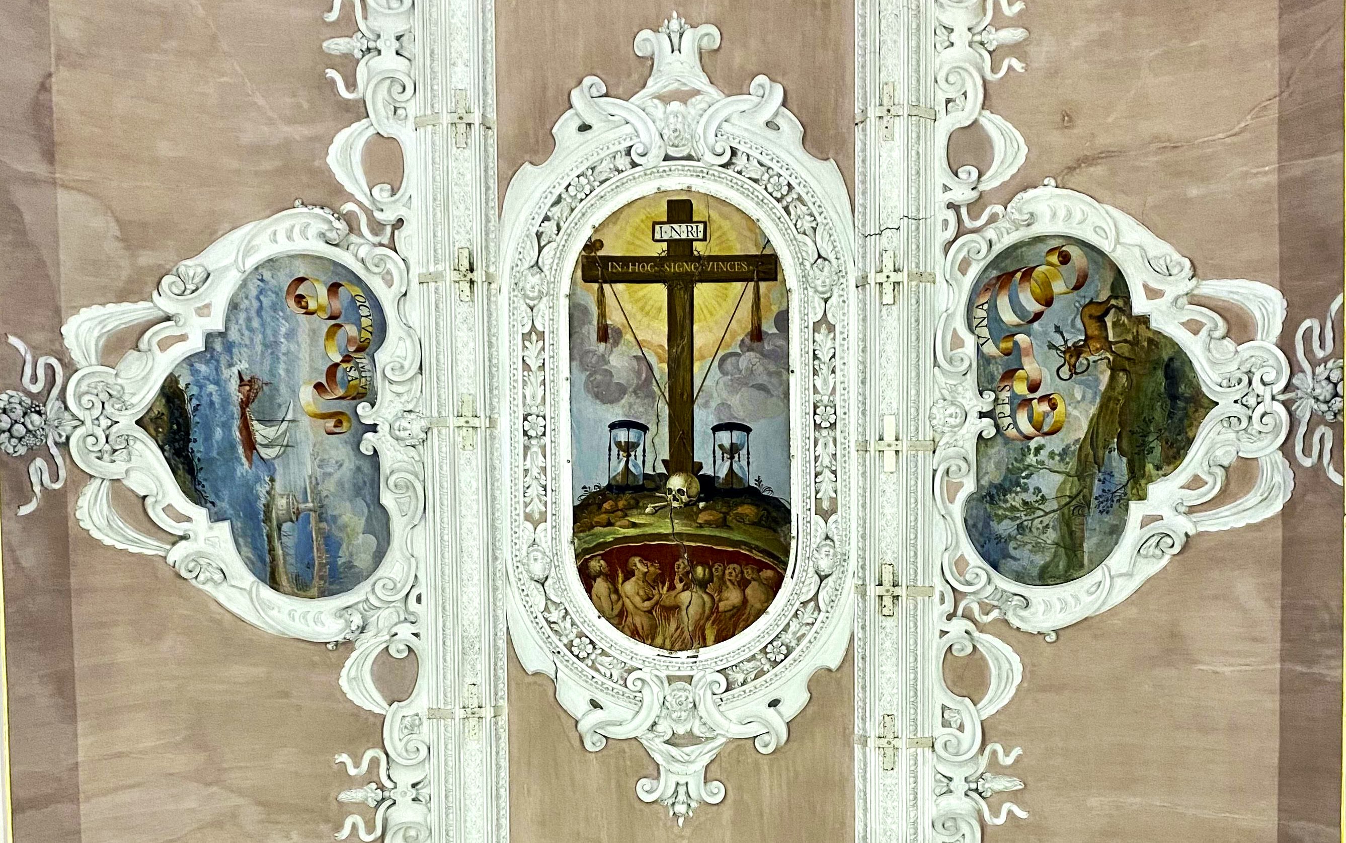 Cappella delle Anime Purganti — stemma della Compagnia